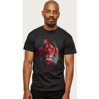 England Euro Football Lion Cross T Shirt