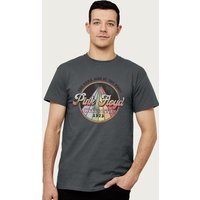 Pink Floyd Men's The Dark Side Of The Moon World Tour 1973 T-Shirt in Dark Grey | Size: Small