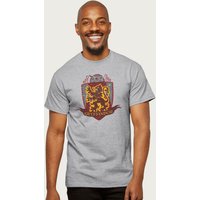 Gryffindor Quidditch Distressed Shield T Shirt Mid