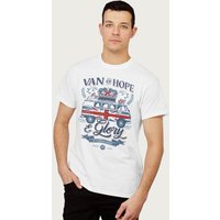 Van Hope & Glory Union Jack Camper England Euro Football T Shirt