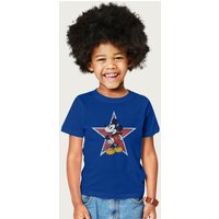 Disney Distressed Mickey Mouse Star T-Shirt in Royal | Size: 9-11 Years