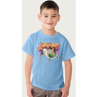 Disney 1950s Movie Artwork T-Shirt in Light Blue | Size: 3-4 Years