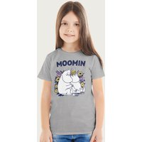 Moomin troll Snorkmaiden Block Text T-Shirt in Mid Grey | Size: 5-6 Years