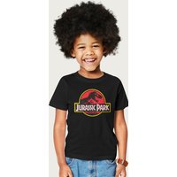 Jurassic Park Classic Logo T-Shirt in Black | Size: 12-13 Years