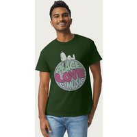 Snoopy Peace Love & Music T Shirt