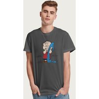 Peanuts Men's Linus Van Pelt T-Shirt in Charcoal | Size: 2XL