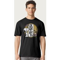 Snoopy Kanji Flowers T Shirt