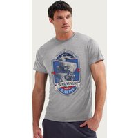 Garp Warship HQ 3 Warnings Marine Dog T Shirt Mid