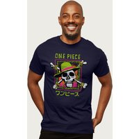 Skull & Crossbones Straw Hat Pirates Logo Kanji T Shirt