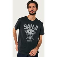 Sanji Straw Hat Pirates Cook Skull N Crossbones Anime T Shirt
