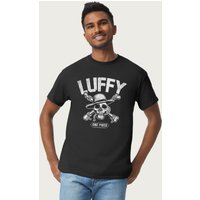 Monkey D Luffy Straw Hat Pirates Skull Crossbones Anime T Shirt