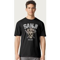 Sanji Straw Hat Pirates Chef Skull N Crossbones Anime T Shirt