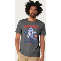 Scoops Ahoy Red Ice Cream Parlor T Shirt Charcoal