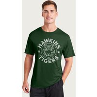 Hawkins Tigers Paws White Logo T Shirt