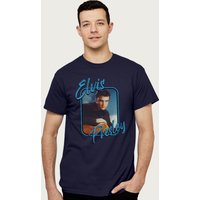 Elvis Presley Retro Guitar Portrait T Shirt