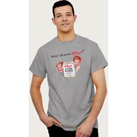 Kelloggs Boy's Corn Flakes Vintage Kids Advert T-Shirt in Mid Grey | Size: Small