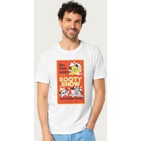 Sooty Men's Show Retro Poster T-Shirt in White | Size: Large