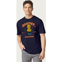 Sooty Men's Magic School M Top Hat T-Shirt in Navy | Size: 2XL