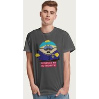 Eric Cartman Respect My Authority Police Pixelated T Shirt