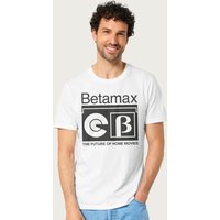 Betamax Men's The Future Of Home Movies T-Shirt in White | Size: Large