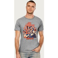 The Magic Roundabout Men's Retro Brian & Dylan T-Shirt in Mid Grey | Size: XL