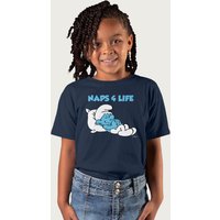 The Smurfs Naps 4 Life T-Shirt in Navy | Size: 5-6 Years