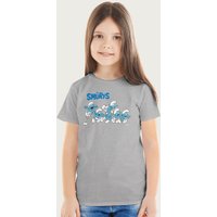 The Smurfs All Excited T-Shirt in Mid Grey | Size: 5-6 Years