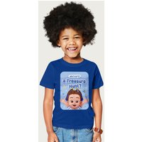 Bebefinn Brody Who's Up For A Treasure Hunt Kids T-Shirt in Royal | Size: 12-13 Years
