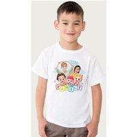 Bebefinn We're Family Love Brody Finn & Bora Kids T-Shirt in White | Size: 3-4 Years