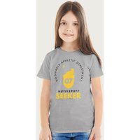 Harry Potter Hufflepuff Quidditch Seeker T-Shirt in Mid Grey | Size: 7-8 Years