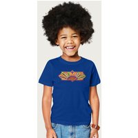 Harry Potter George Weasley's Compendium Box Of Pyrotechtrix T-Shirt in Royal | Size: 3-4 Years