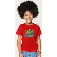 Teenage Mutant Ninja Turtles TMNT Cowabunga Leo Raph Donnie & Mikey T-Shirt in Red | Size: 3-4 Years