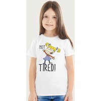 Rugrats Angelica Not Tired T-Shirt in White | Size: 3-4 Years
