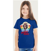 Stranger Things Scoops Ahoy Steve Harrington Rainbow Pride T-Shirt in Royal | Size: 5-6 Years
