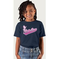 Betty Boop Baseball College Sports T-Shirt in Navy | Size: 9-11 Years