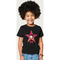 Betty Boop Pink & Orange Star T-Shirt in Black | Size: 9-11 Years