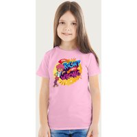 Boy Girl Dog Cat Mouse Cheese Me Right You Wrong T-Shirt in Light Pink | Size: 9-11 Years