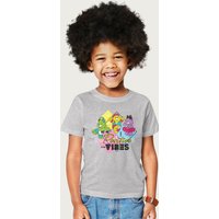 Care Bears Good Luck Bear Positive Vibes T-Shirt in Mid Grey | Size: 12-13 Years