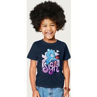 Care Bears Unlock The Magic Grumpy Sigh T-Shirt in Navy | Size: 5-6 Years