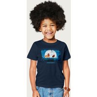 The Lion King Simba Timon Pumbaa Film Strip Disney T-Shirt in Navy | Size: 7-8 Years