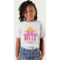 Disney Beauty & The Beast Belle Adventure T-Shirt in White | Size: 5-6 Years