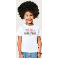 The Lion King Simba Leaf Disney T-Shirt in White | Size: 9-11 Years