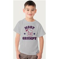 Disney Most Grumpy Donald Duck T-Shirt in Mid Grey | Size: 12-13 Years