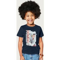 Dumbo The Flying Elephant & Timothy Q Mouse Disney T-Shirt in Navy | Size: 12-13 Years