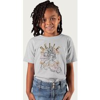 Disney Belle Floral Sketch Beauty & The Beast T-Shirt in Mid Grey | Size: 3-4 Years