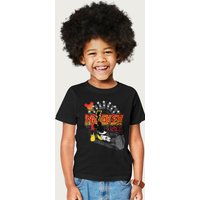 Mickey Mouse Rock BAnd Guitar Smash Disney T-Shirt in Black | Size: 5-6 Years