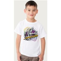 Guardians Of The Galaxy Star Lord Music Spiral Marvel T-Shirt in White | Size: 7-8 Years