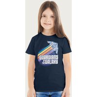 Guardians Of The Galaxy Ship Colour Streaks Marvel T-Shirt in Navy | Size: 3-4 Years