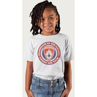 Guardians Of The Galaxy GOTG Badge Guardians Cosmic Mix Tour Marvel T-Shirt in White | Size: 7-8 Years
