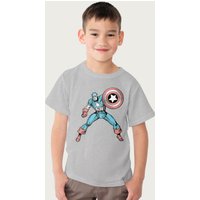 Marvel Comic Shield Pose T Shirt Mid
